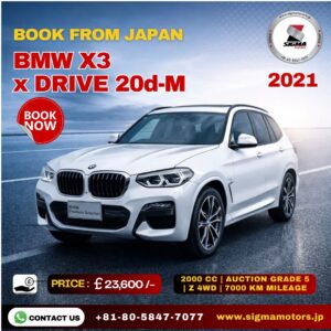 BMW X3 xDrive 20d M – Low Mileage, Auction Grade 5